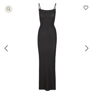 COPY - Skims Soft Lounge Long Slip Dress in Black Onyx